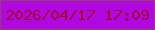 文字の大きさ：3、枠の色：92406d、背景の色：af08e0、文字の色：a40533 無料ブログパーツのブログ時計