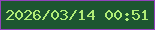 文字の大きさ：4、枠の色：9242bc、背景の色：1d5630、文字の色：b0ed77 無料ブログパーツのブログ時計
