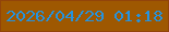 文字の大きさ：1、枠の色：92440a、背景の色：9e5801、文字の色：2593de 無料ブログパーツのブログ時計