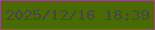 文字の大きさ：4、枠の色：925071、背景の色：4a6a04、文字の色：454645 無料ブログパーツのブログ時計