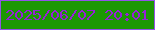 文字の大きさ：3、枠の色：9252e8、背景の色：1c9803、文字の色：9620d7 無料ブログパーツのブログ時計