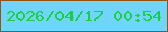 文字の大きさ：2、枠の色：92560b、背景の色：6fd5fa、文字の色：1ad040 無料ブログパーツのブログ時計