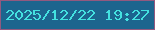 文字の大きさ：5、枠の色：92597f、背景の色：1c658e、文字の色：44e1e0 無料ブログパーツのブログ時計