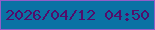 文字の大きさ：5、枠の色：925dc8、背景の色：0a72a4、文字の色：530c6b 無料ブログパーツのブログ時計