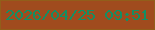文字の大きさ：1、枠の色：925e1a、背景の色：a04b1e、文字の色：148e63 無料ブログパーツのブログ時計