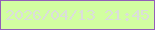 文字の大きさ：1、枠の色：925fb9、背景の色：d2fea1、文字の色：dbdddb 無料ブログパーツのブログ時計