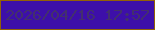 文字の大きさ：2、枠の色：926106、背景の色：3d0fa9、文字の色：432f6e 無料ブログパーツのブログ時計