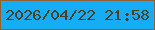 文字の大きさ：3、枠の色：926131、背景の色：15adf5、文字の色：4c3e21 無料ブログパーツのブログ時計