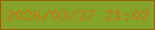 文字の大きさ：5、枠の色：926303、背景の色：84a328、文字の色：c3790e 無料ブログパーツのブログ時計