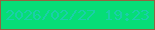 文字の大きさ：4、枠の色：926440、背景の色：06dd77、文字の色：1bcea9 無料ブログパーツのブログ時計