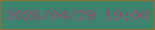文字の大きさ：3、枠の色：927033、背景の色：3c846d、文字の色：91506e 無料ブログパーツのブログ時計