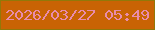 文字の大きさ：4、枠の色：927809、背景の色：c96304、文字の色：e88cad 無料ブログパーツのブログ時計