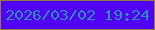 文字の大きさ：5、枠の色：927c39、背景の色：5102f4、文字の色：2a90b3 無料ブログパーツのブログ時計