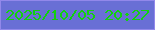 文字の大きさ：1、枠の色：9288ea、背景の色：696fd5、文字の色：12d10e 無料ブログパーツのブログ時計