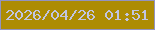 文字の大きさ：4、枠の色：9293c1、背景の色：ad8c03、文字の色：c1c5e2 無料ブログパーツのブログ時計