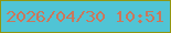 文字の大きさ：2、枠の色：92960f、背景の色：50c4d5、文字の色：cb775b 無料ブログパーツのブログ時計