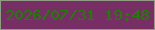文字の大きさ：5、枠の色：929984、背景の色：772e65、文字の色：1a8101 無料ブログパーツのブログ時計