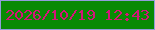 文字の大きさ：2、枠の色：929ddb、背景の色：088a04、文字の色：d51479 無料ブログパーツのブログ時計