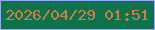 文字の大きさ：1、枠の色：92aafd、背景の色：10724b、文字の色：c98249 無料ブログパーツのブログ時計