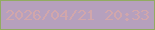 文字の大きさ：5、枠の色：92ab62、背景の色：b6a0bd、文字の色：d1a6ab 無料ブログパーツのブログ時計