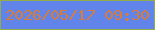 文字の大きさ：3、枠の色：92ac49、背景の色：6184eb、文字の色：d87d39 無料ブログパーツのブログ時計