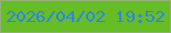 文字の大きさ：1、枠の色：92b170、背景の色：66bd25、文字の色：2c85ea 無料ブログパーツのブログ時計