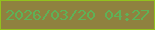 文字の大きさ：3、枠の色：92c11d、背景の色：8f813f、文字の色：5eb257 無料ブログパーツのブログ時計