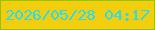 文字の大きさ：5、枠の色：92c404、背景の色：f3ce0c、文字の色：22ddf7 無料ブログパーツのブログ時計