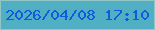 文字の大きさ：1、枠の色：92c6c6、背景の色：51afc4、文字の色：105bdb 無料ブログパーツのブログ時計