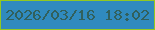 文字の大きさ：1、枠の色：92c821、背景の色：308abe、文字の色：31605c 無料ブログパーツのブログ時計
