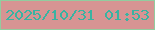 文字の大きさ：3、枠の色：92cc9f、背景の色：d79493、文字の色：39b3a2 無料ブログパーツのブログ時計