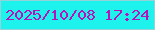 文字の大きさ：2、枠の色：92d2d8、背景の色：1ef2ec、文字の色：b813b8 無料ブログパーツのブログ時計