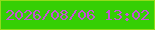 文字の大きさ：4、枠の色：92db1b、背景の色：35cf04、文字の色：c453d4 無料ブログパーツのブログ時計