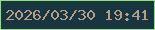 文字の大きさ：1、枠の色：92e17e、背景の色：173640、文字の色：b69e85 無料ブログパーツのブログ時計