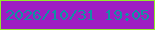 文字の大きさ：3、枠の色：92eb2a、背景の色：9e1dc2、文字の色：1091a3 無料ブログパーツのブログ時計