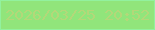 文字の大きさ：1、枠の色：92f19e、背景の色：91e57b、文字の色：b3d879 無料ブログパーツのブログ時計