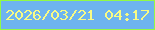 文字の大きさ：2、枠の色：92fa46、背景の色：6eb4ef、文字の色：f8fb84 無料ブログパーツのブログ時計
