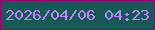 文字の大きさ：4、枠の色：930372、背景の色：175a55、文字の色：bf86fb 無料ブログパーツのブログ時計