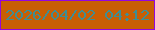 文字の大きさ：5、枠の色：9306de、背景の色：c85e04、文字の色：3f8d93 無料ブログパーツのブログ時計