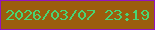 文字の大きさ：1、枠の色：9314bf、背景の色：9b5d0d、文字の色：48d574 無料ブログパーツのブログ時計
