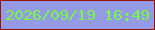 文字の大きさ：5、枠の色：931704、背景の色：959ae7、文字の色：76f944 無料ブログパーツのブログ時計
