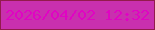 文字の大きさ：3、枠の色：931b4c、背景の色：c930ae、文字の色：e004c3 無料ブログパーツのブログ時計