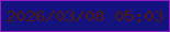 文字の大きさ：5、枠の色：931ec5、背景の色：14127f、文字の色：4e1910 無料ブログパーツのブログ時計