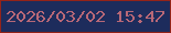 文字の大きさ：4、枠の色：932319、背景の色：1d2c5c、文字の色：b86877 無料ブログパーツのブログ時計
