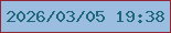 文字の大きさ：3、枠の色：932635、背景の色：9bbde0、文字の色：1f6879 無料ブログパーツのブログ時計