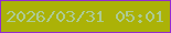 文字の大きさ：1、枠の色：932bd2、背景の色：abb207、文字の色：adcb94 無料ブログパーツのブログ時計