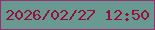 文字の大きさ：2、枠の色：933171、背景の色：689a92、文字の色：960f39 無料ブログパーツのブログ時計