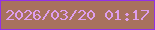 文字の大きさ：1、枠の色：9331e6、背景の色：a8715e、文字の色：de9eef 無料ブログパーツのブログ時計