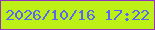 文字の大きさ：1、枠の色：9332be、背景の色：bdf017、文字の色：5766f3 無料ブログパーツのブログ時計