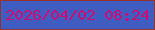 文字の大きさ：3、枠の色：93332b、背景の色：3f5cc1、文字の色：d00c75 無料ブログパーツのブログ時計
